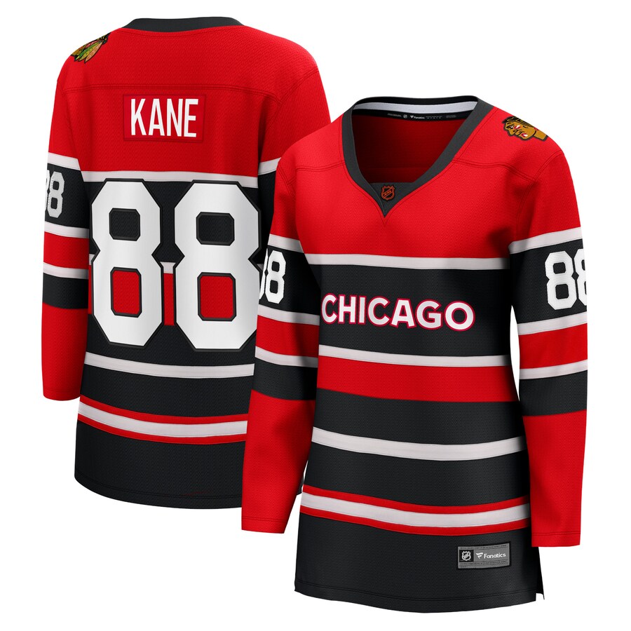 Women's Chicago Blackhawks Patrick Kane Fanatics Branded Red Special Edition 2.0 Breakaway Player Jersey - ujerseystore