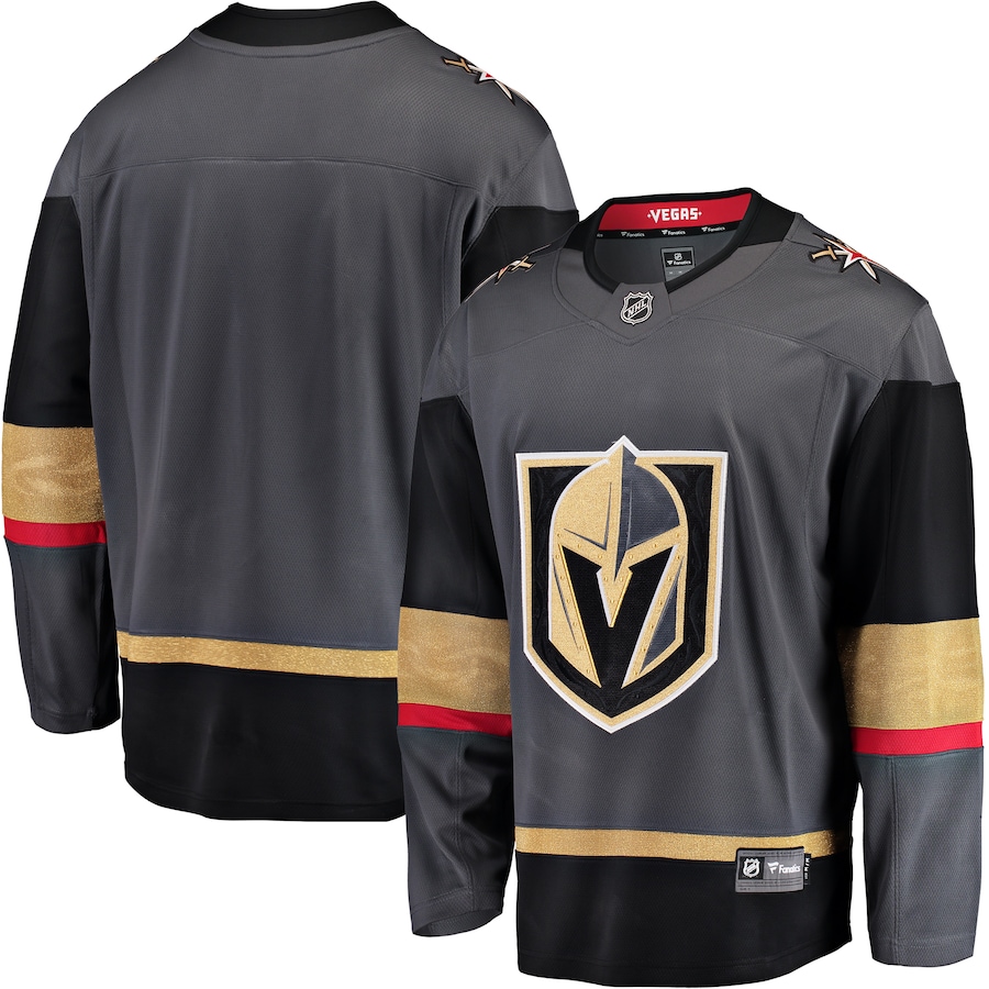 Men's Vegas Golden Knights Fanatics Gray Breakaway Alternate Jersey - ujerseystore