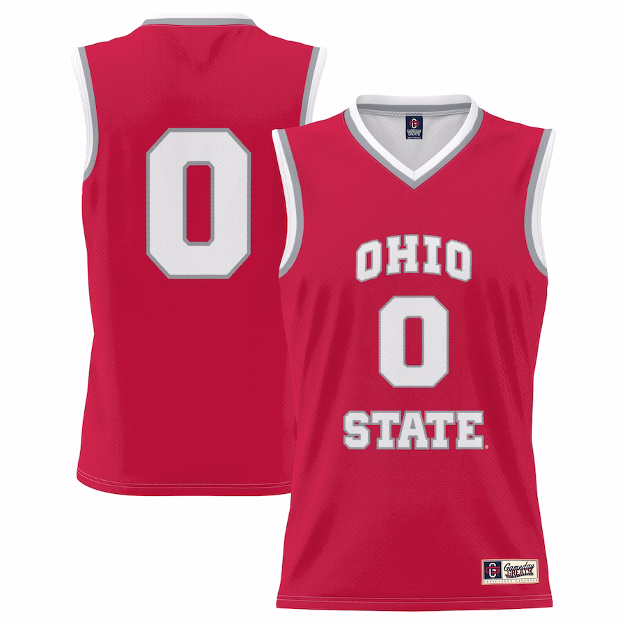 #0 Ohio State Buckeyes GameDay Greats Youth Lightweight Women's Basketball Fashion Jersey - Scarlet - ujerseystore