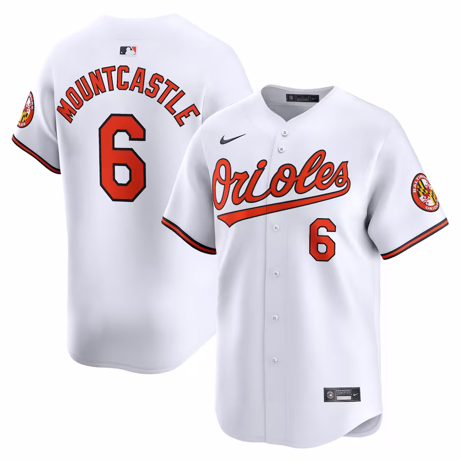 Men's Baltimore Orioles Ryan Mountcastle Nike White Home Limited Player Jersey - ujerseystore