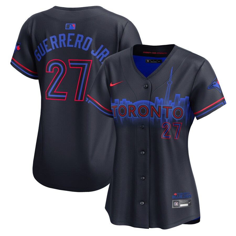 Women's Toronto Blue Jays Vladimir Guerrero Jr. Nike Navy 2024 City Connect Limited Player Jersey - ujerseystore