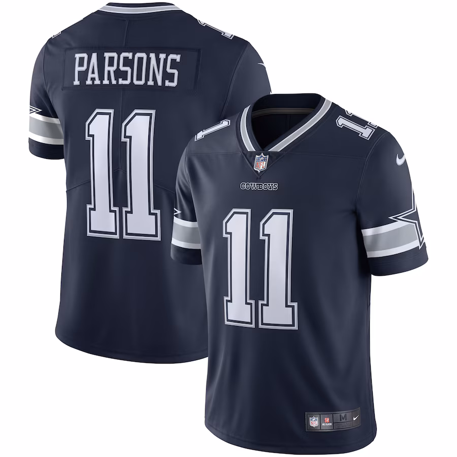 Men's Dallas Cowboys Micah Parsons Nike Navy Vapor Limited Jersey - ujerseystore