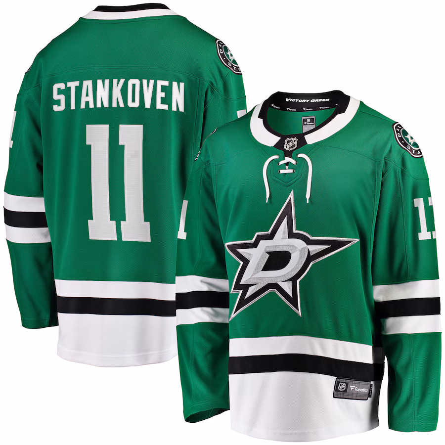 Men's Dallas Stars Logan Stankoven Fanatics Kelly Green Premier Breakaway Player Jersey - ujerseystore