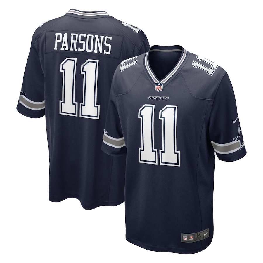 Men's Dallas Cowboys Micah Parsons Nike Navy Game Jersey - ujerseystore