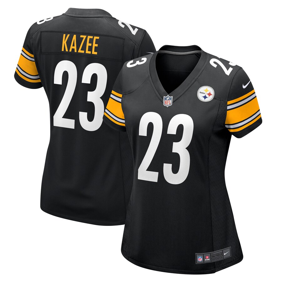 Women's Pittsburgh Steelers Damontae Kazee Nike  Black  Game Jersey - ujerseystore