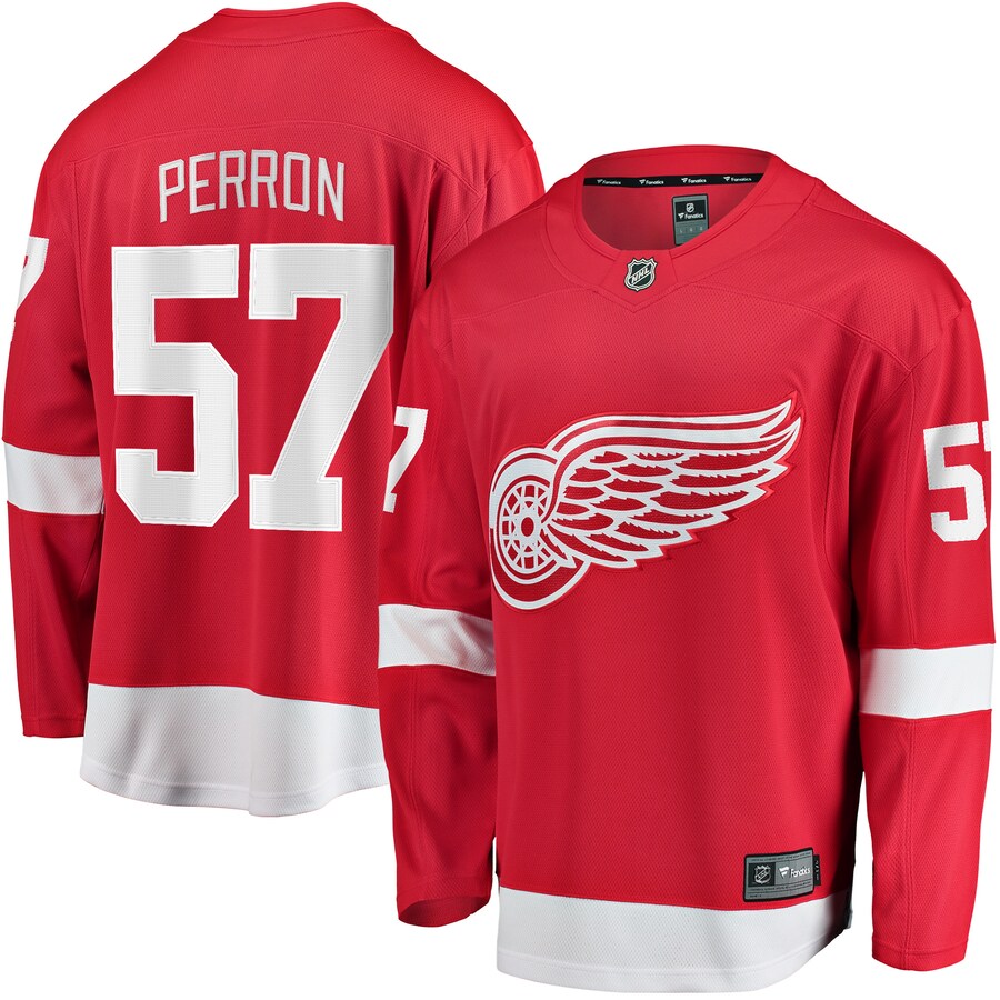 Men's Detroit Red Wings David Perron Fanatics Branded Red Home Breakaway Player Jersey - ujerseystore