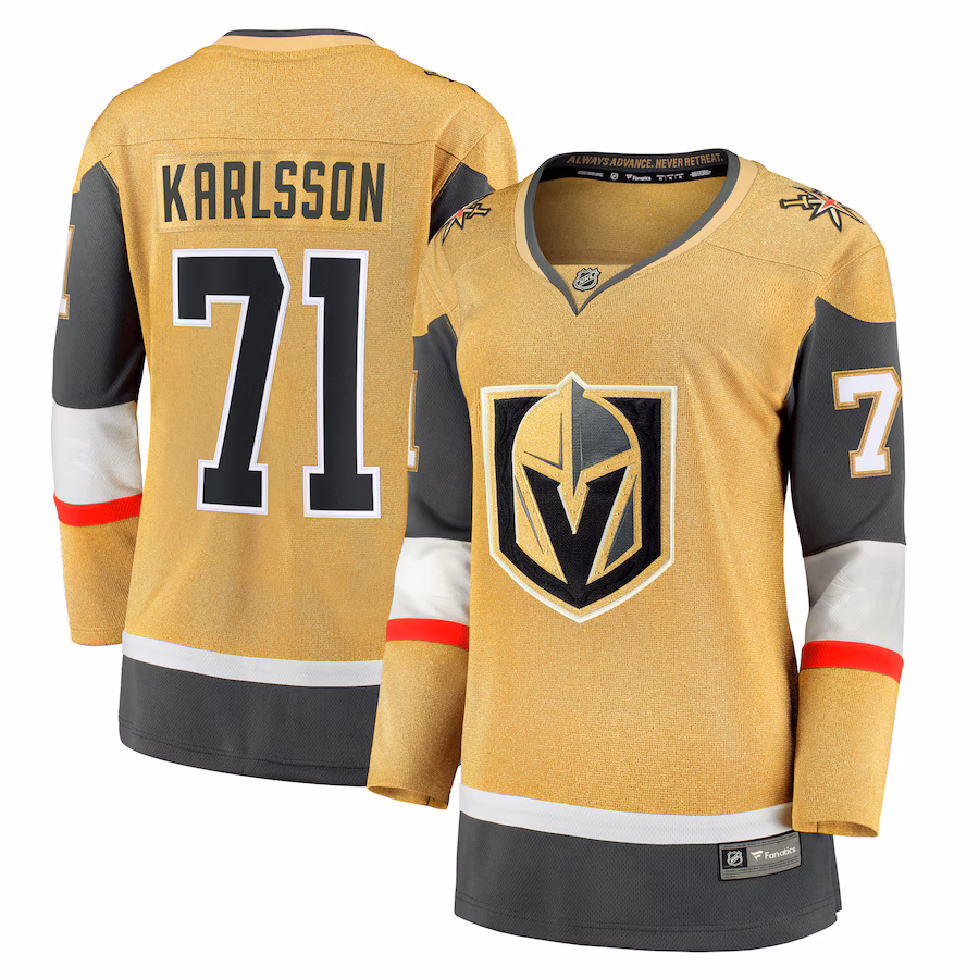 Women's Vegas Golden Knights William Karlsson Fanatics Gold Home Breakaway Player Jersey - ujerseystore