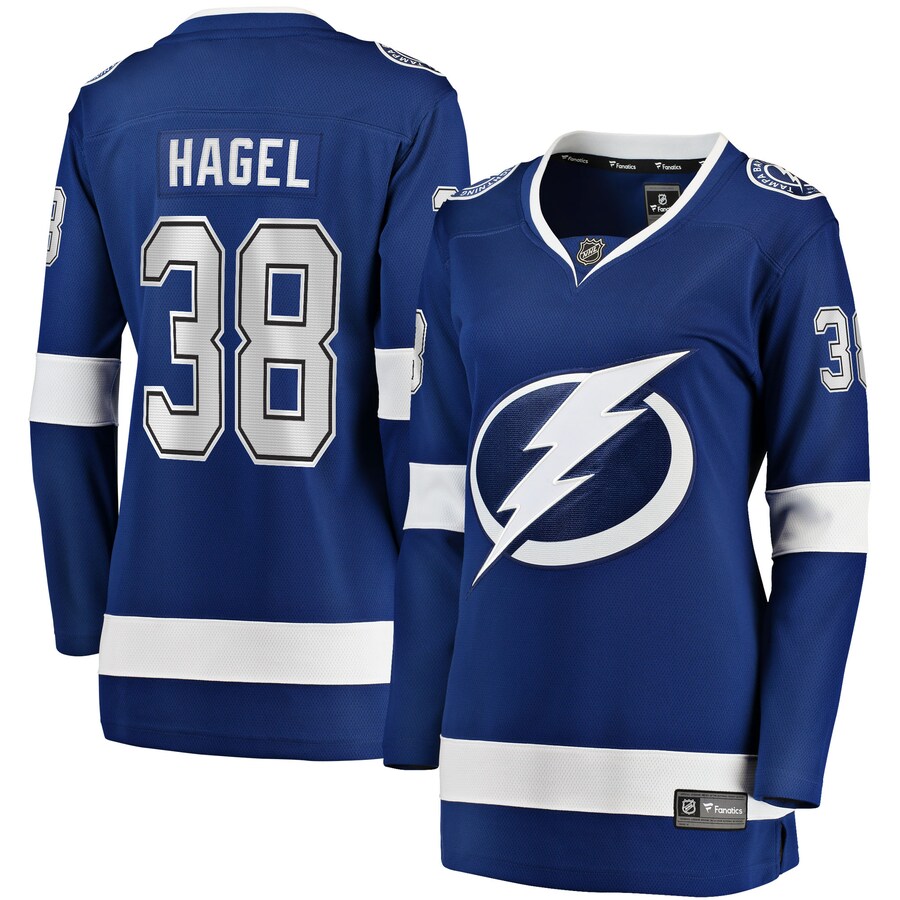 Women's Tampa Bay Lightning Brandon Hagel Fanatics Branded Blue Home Breakaway Player Jersey - ujerseystore