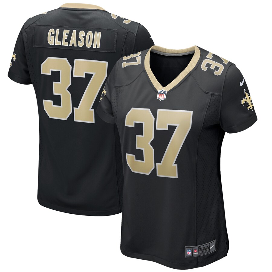 Women's New Orleans Saints Steve Gleason Nike Black Game Retired Player Jersey - ujerseystore