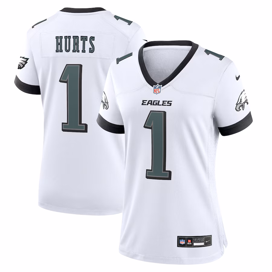 Men's Philadelphia Eagles Jalen Hurts Nike White Game Jersey - ujerseystore