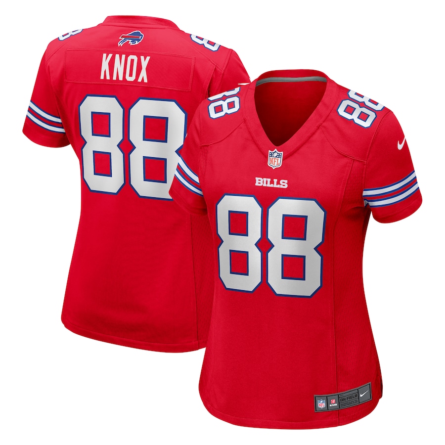 Women's Buffalo Bills Dawson Knox Nike Red Player Jersey - ujerseystore