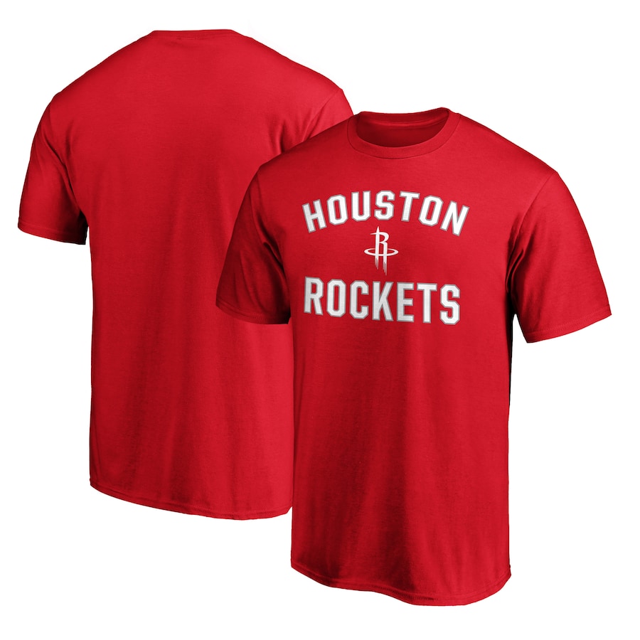 Men's Houston Rockets  Red Victory Arch T-Shirt - ujerseystore