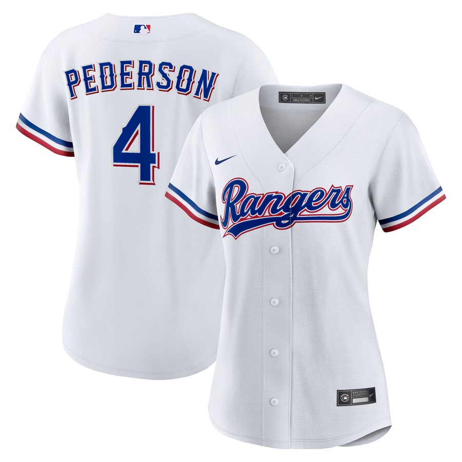Women's Texas Rangers Joc Pederson Nike White Home Replica Jersey - ujerseystore