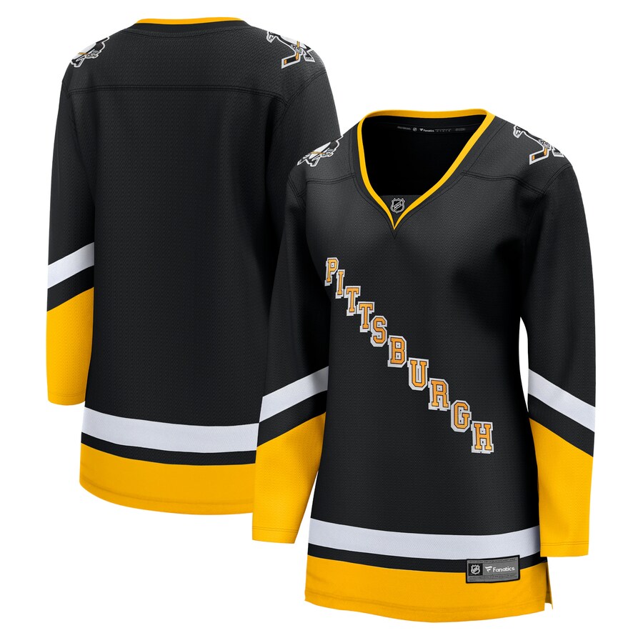 Women's Pittsburgh Penguins Fanatics Branded Black 2021/22 Alternate Premier Breakaway Jersey - ujerseystore