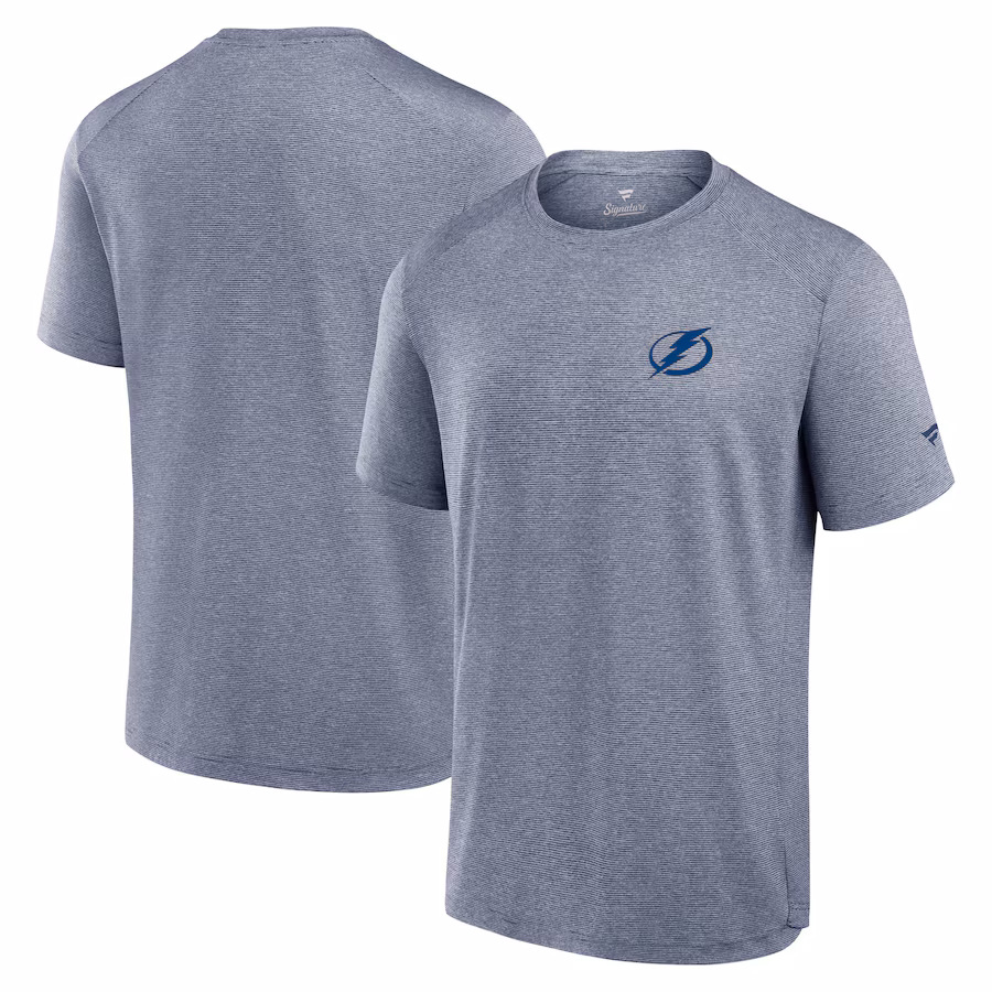 Men's Tampa Bay Lightning Fanatics Navy Front Office Tech T-Shirt - ujerseystore