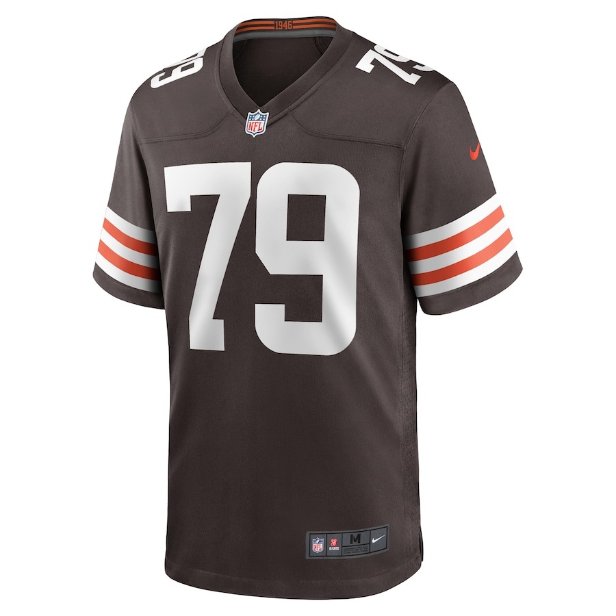 Men's Cleveland Browns Dawand Jones Nike  Brown Team Game Jersey - ujerseystore