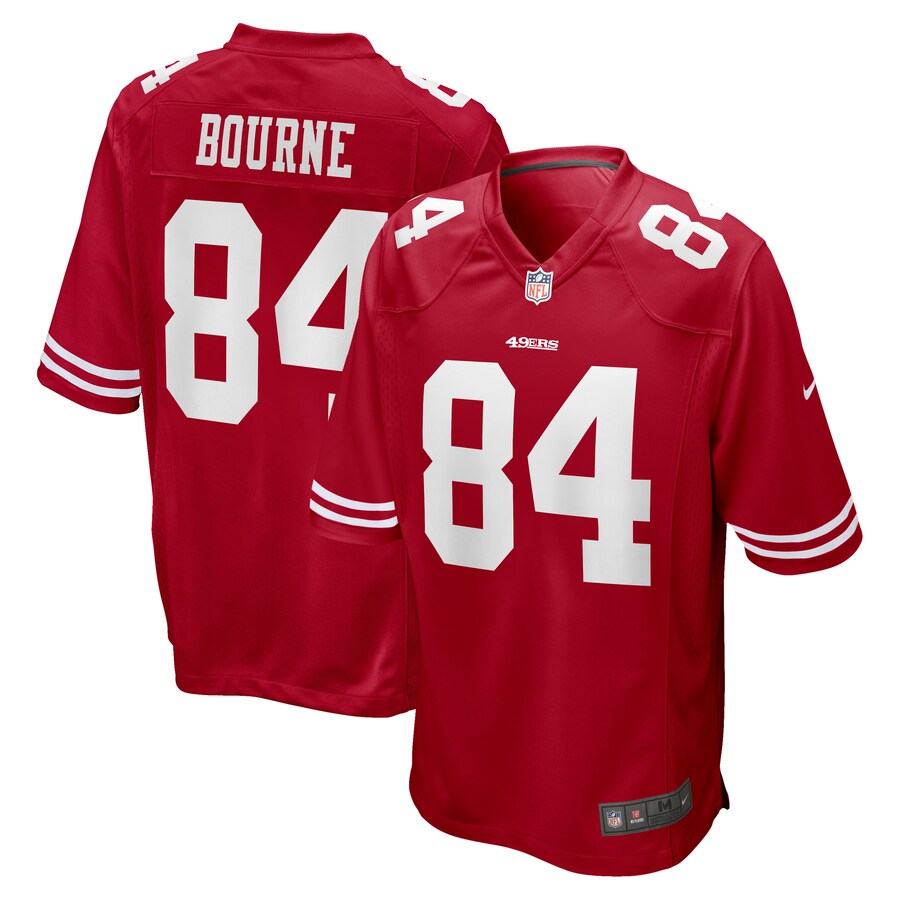 Men's San Francisco 49ers Kendrick Bourne Nike Scarlet Team Game Jersey - ujerseystore