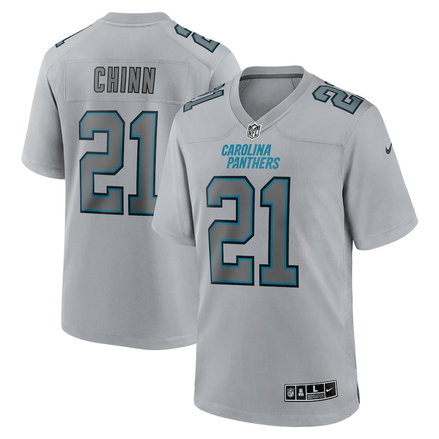 Men's Carolina Panthers Jeremy Chinn Nike Gray Atmosphere Fashion Game Jersey - ujerseystore