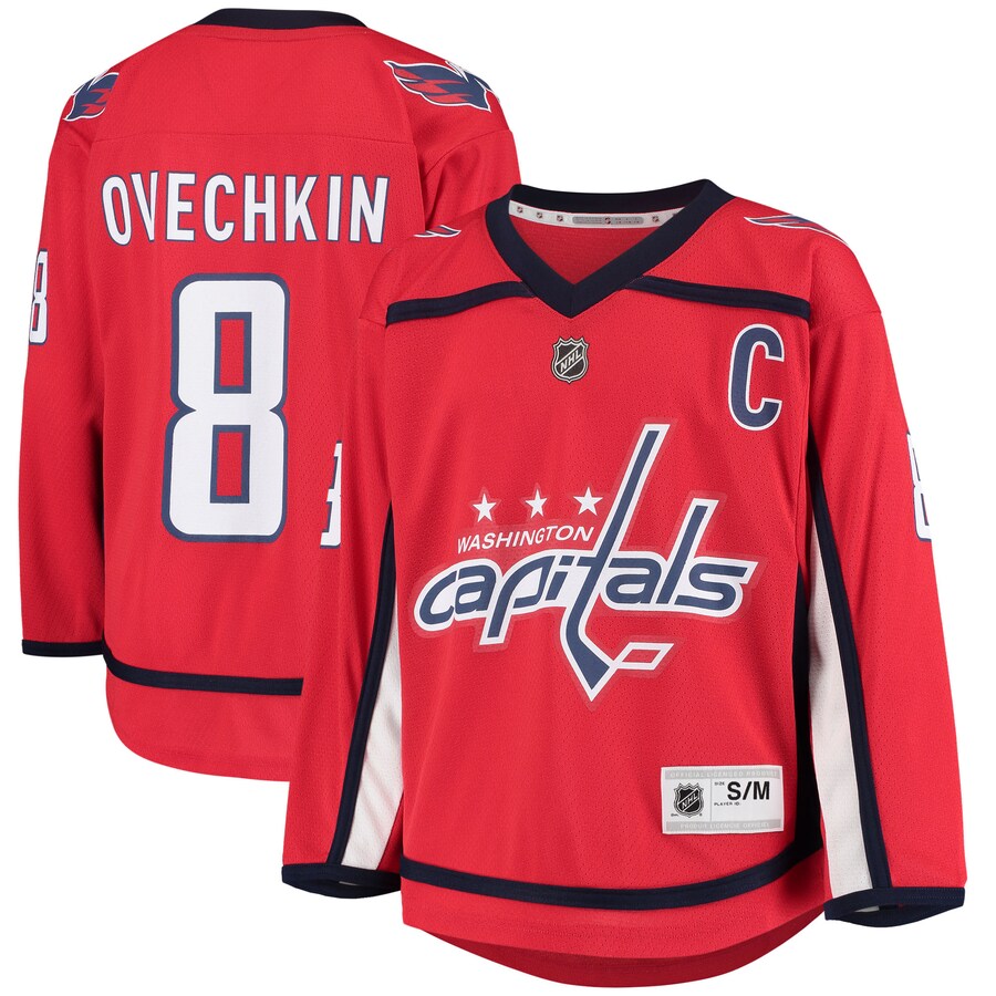 Youth Washington Capitals Alexander Ovechkin Red Home Replica Player Jersey - ujerseystore
