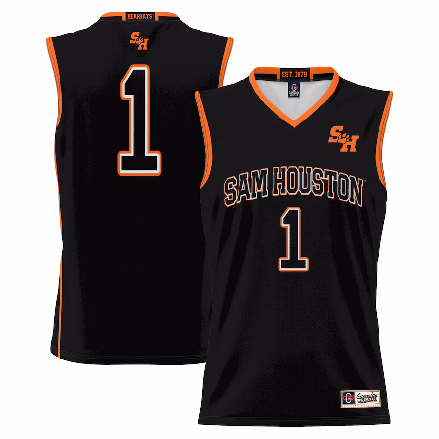 Youth GameDay Greats  Black #1 Sam Houston State Bearkats Lightweight Replica Basketball Jersey - ujerseystore