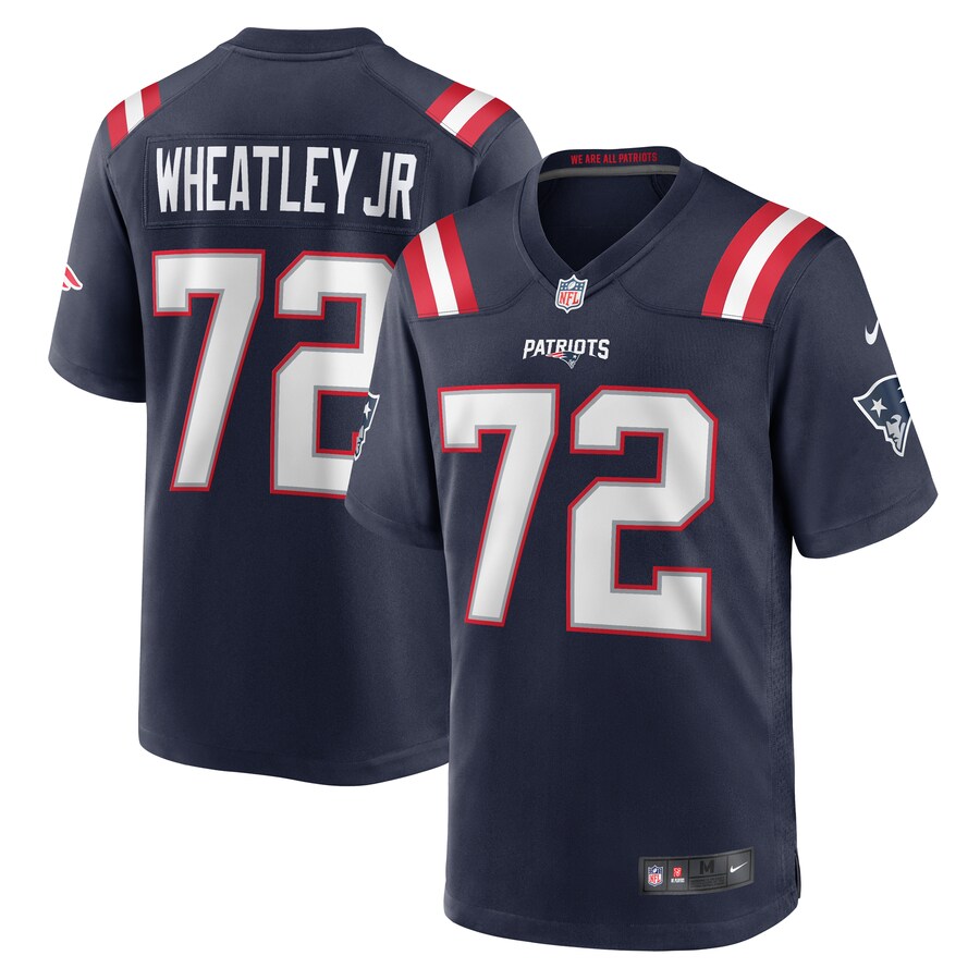 Men's New England Patriots Tyrone Wheatley Nike  Navy Team Game Jersey - ujerseystore