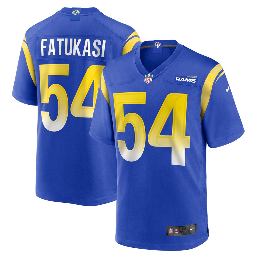 Men's Los Angeles Rams Olakunle Fatukasi Nike  Royal  Game Jersey - ujerseystore