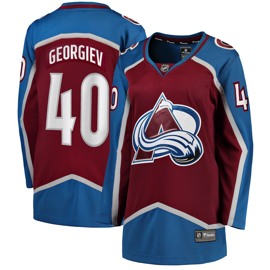 Women's Colorado Avalanche Alexandar Georgiev Fanatics Branded Burgundy Home Breakaway Player Jersey - ujerseystore