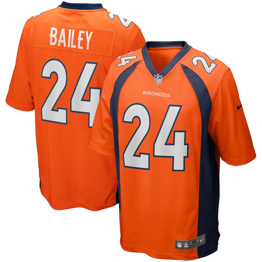 Men's Denver Broncos Champ Bailey Nike Orange Game Retired Player Jersey - ujerseystore
