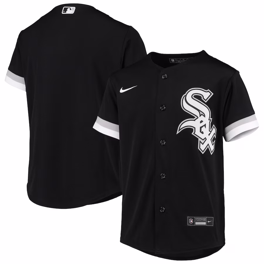 Youth Chicago White Sox Nike Black Alternate Replica Team Jersey - ujerseystore