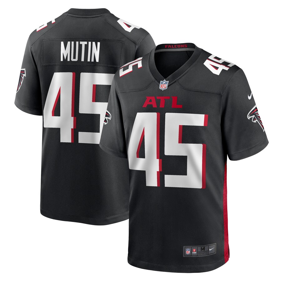 Men's Atlanta Falcons Donavan Mutin Nike  Black  Game Jersey - ujerseystore