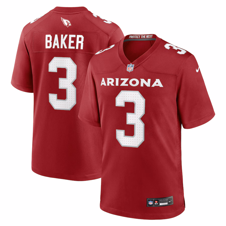 Men's Arizona Cardinals Budda Baker Nike Cardinal Game Player Jersey - ujerseystore