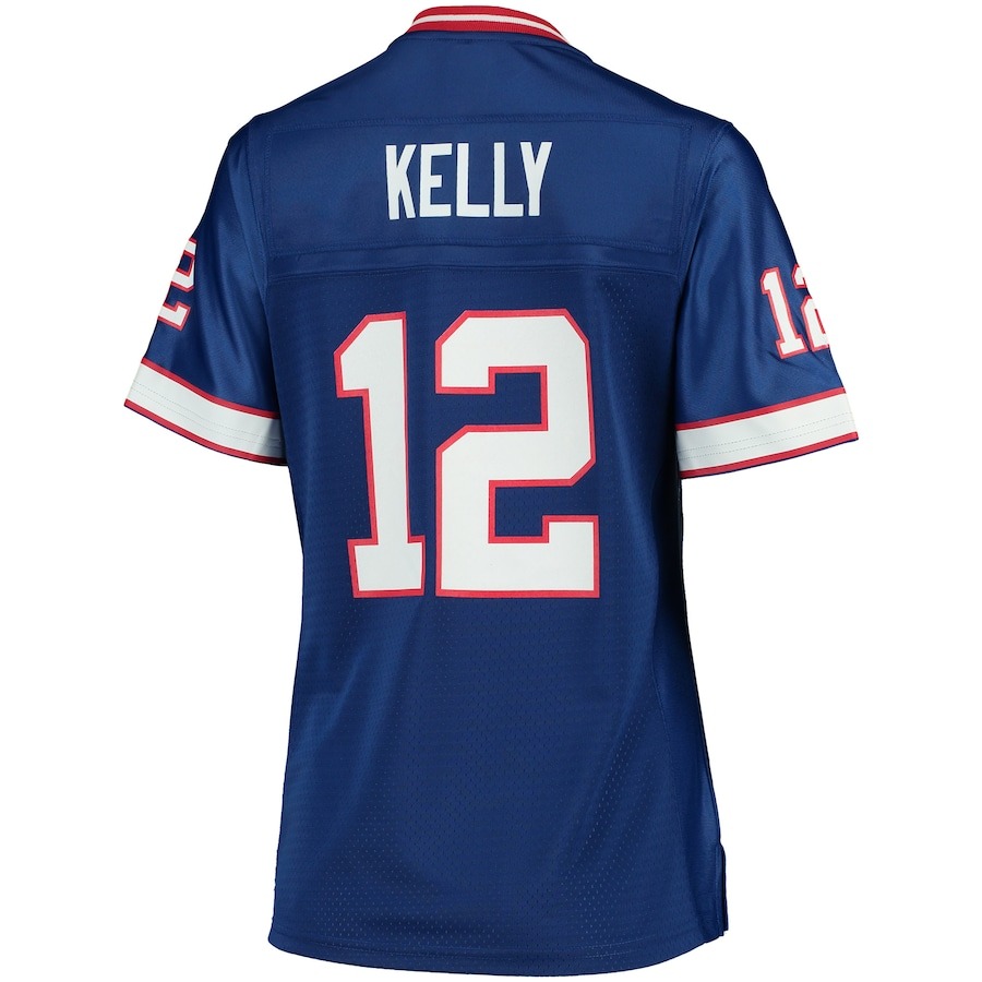 Women's Buffalo Bills Jim Kelly NFL Pro Line Royal Retired Player Replica Jersey - ujerseystore