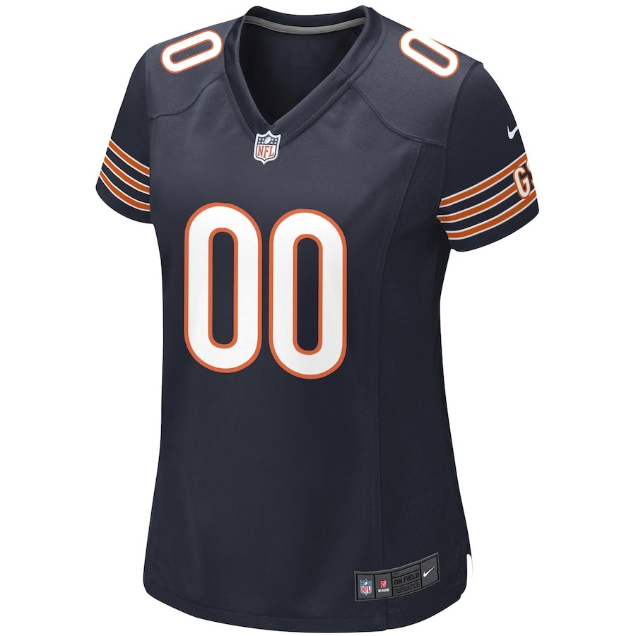 Women's Nike Navy Chicago Bears Custom Game Jersey - ujerseystore