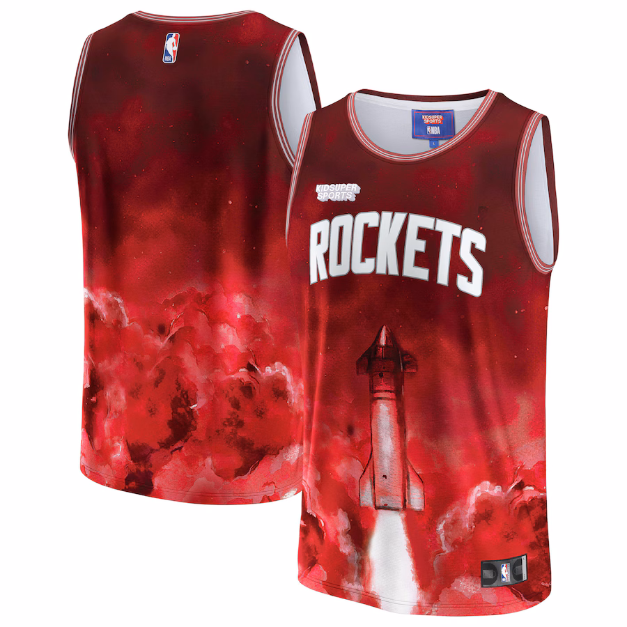 Unisex Houston Rockets NBA & KidSuper Studios by Fanatics Red Hometown Jersey - ujerseystore
