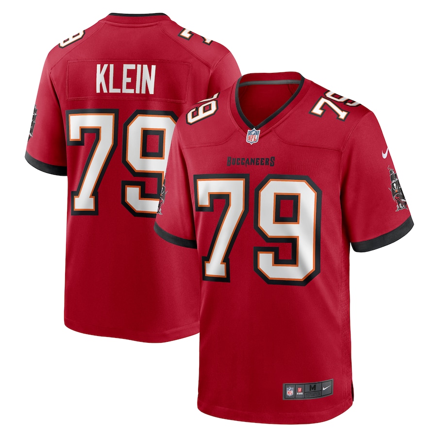Men's Tampa Bay Buccaneers Elijah Klein Nike  Red  Game Jersey - ujerseystore