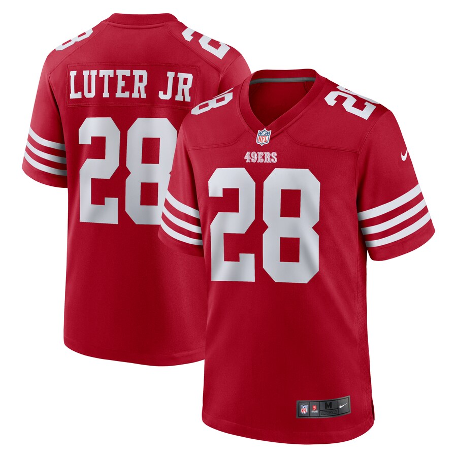 Men's San Francisco 49ers Darrell Luter Jr. Nike  Scarlet  Game Jersey - ujerseystore
