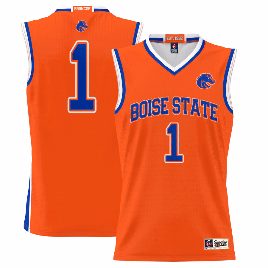 Youth GameDay Greats #1 Orange Boise State Broncos Lightweight Basketball Jersey - ujerseystore