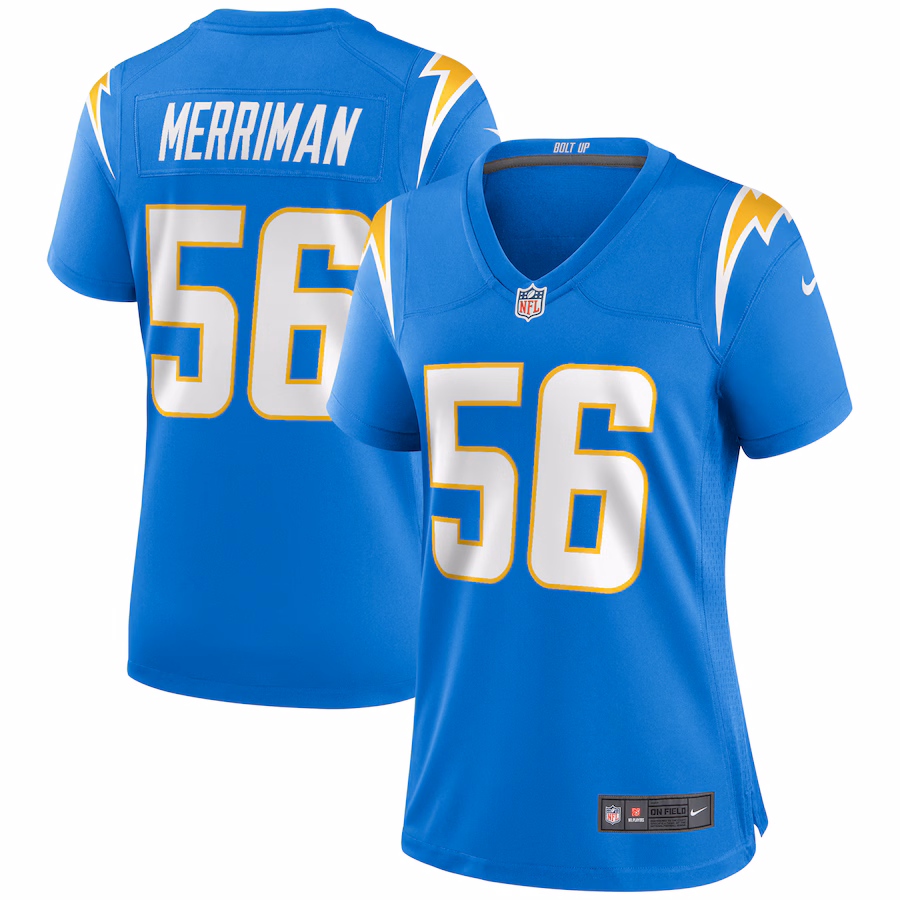 Women's Los Angeles Chargers Shawne Merriman Nike Powder Blue Game Retired Player Jersey - ujerseystore