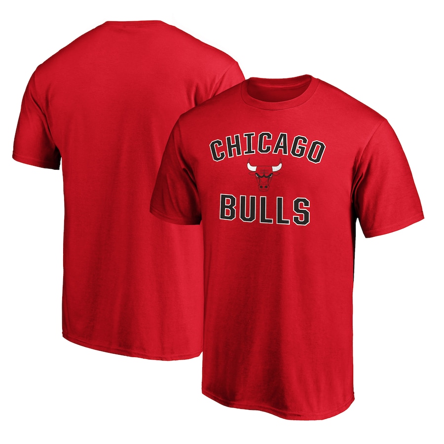 Men's Chicago Bulls  Red Victory Arch T-Shirt - ujerseystore