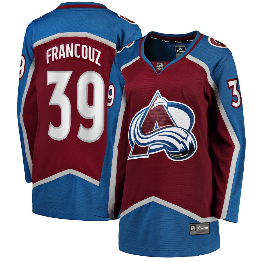 Women's Colorado Avalanche Pavel Francouz Fanatics Branded Burgundy Home Breakaway Player Jersey - ujerseystore