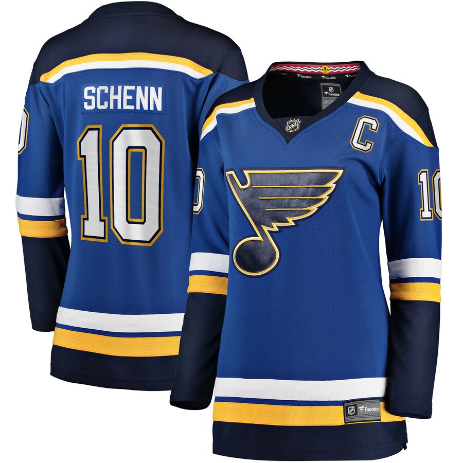 Women's St. Louis Blues Brayden Schenn Fanatics Branded Blue Home Breakaway Player Jersey - ujerseystore