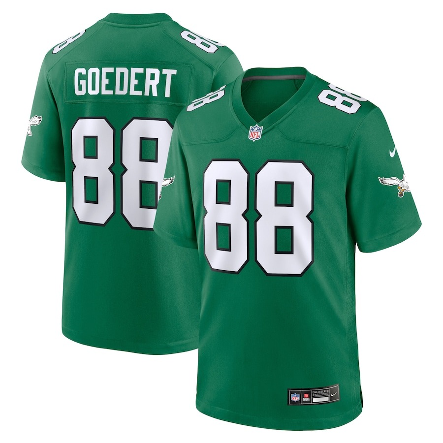 Men's Philadelphia Eagles Dallas Goedert Nike Kelly Green Alternate Game Player Jersey - ujerseystore