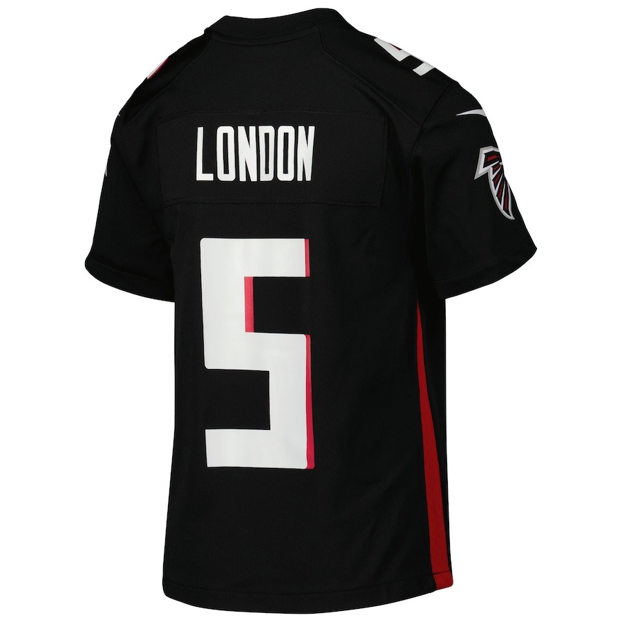 Youth Atlanta Falcons Drake London Nike Black Game Jersey - ujerseystore