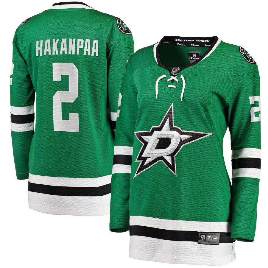 Women's Dallas Stars Jani Hakanpaa Fanatics Branded Kelly Green Home Breakaway Player Jersey - ujerseystore