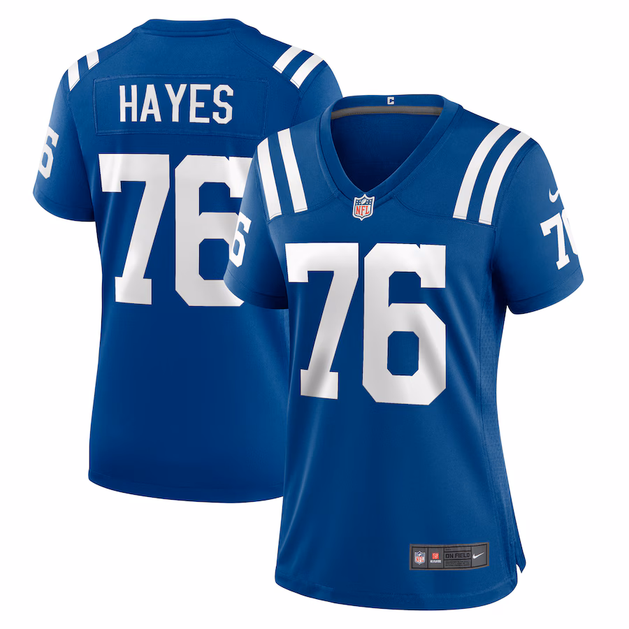 Women's Indianapolis Colts Ryan Hayes Nike  Royal Team Game Jersey - ujerseystore