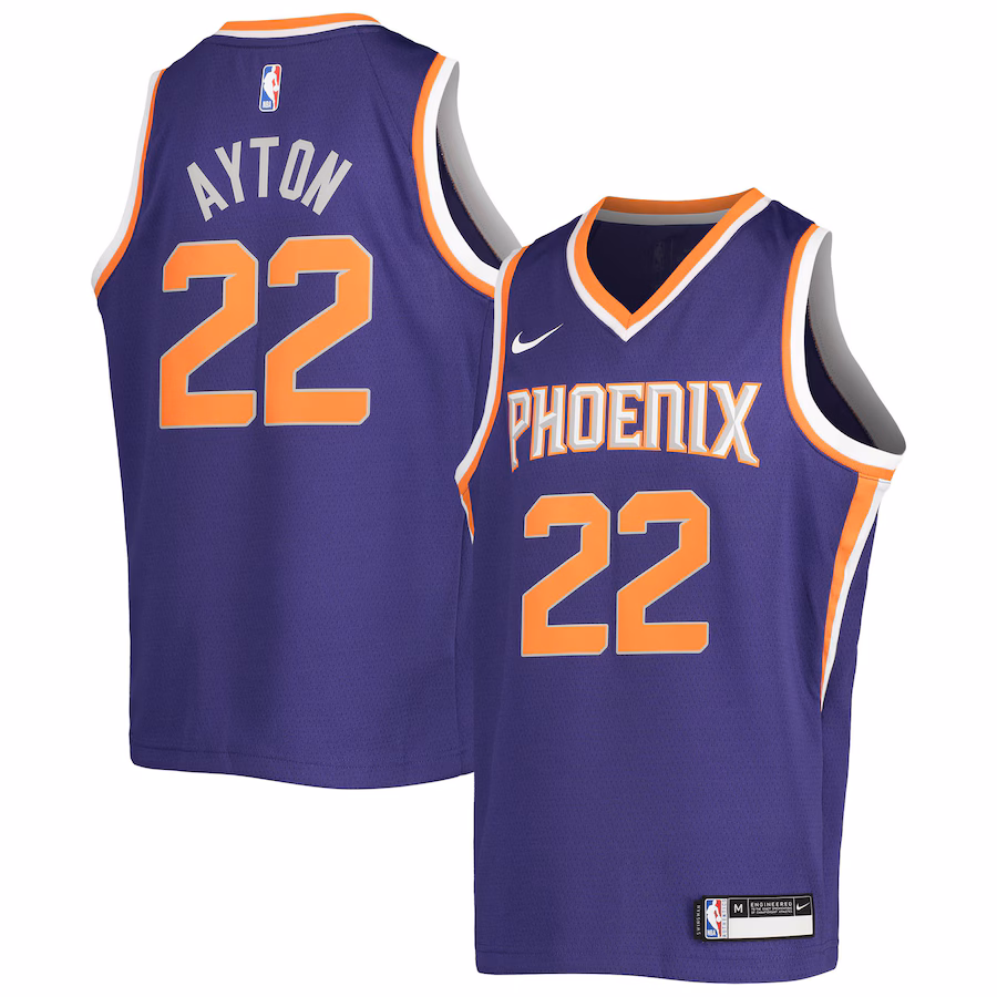 Youth Phoenix Suns Deandre Ayton Nike Purple Swingman Jersey - Icon Edition - ujerseystore