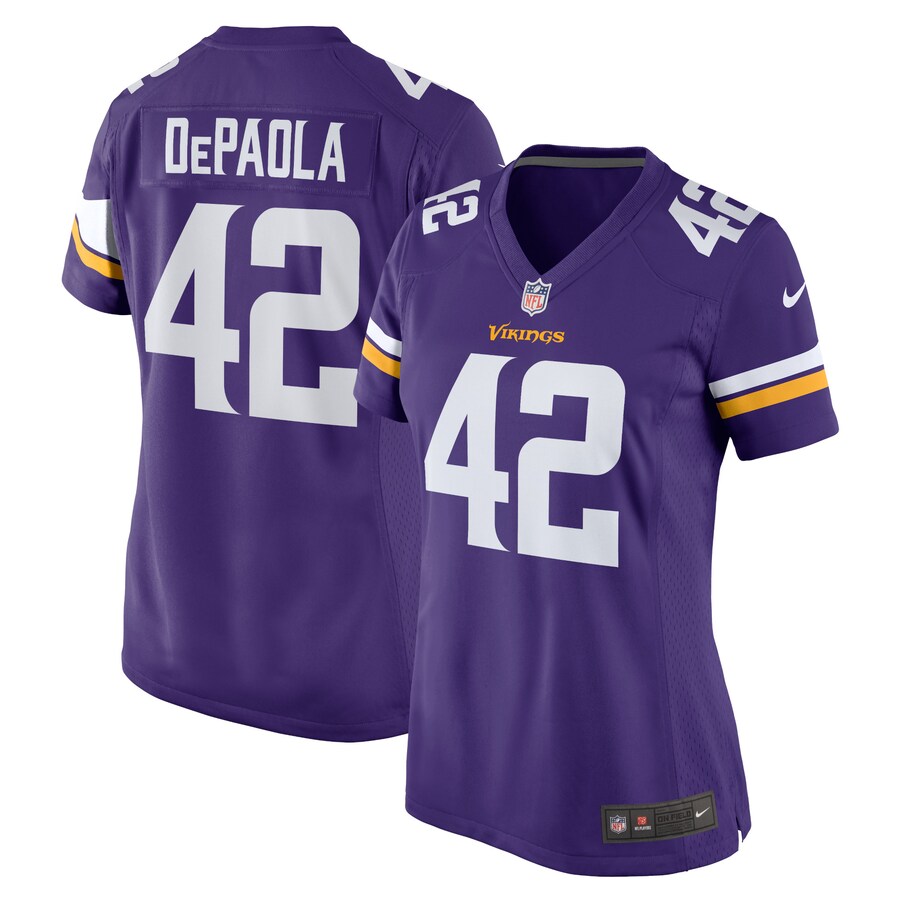 Women's Minnesota Vikings Andrew DePaola Nike Purple Game Jersey - ujerseystore