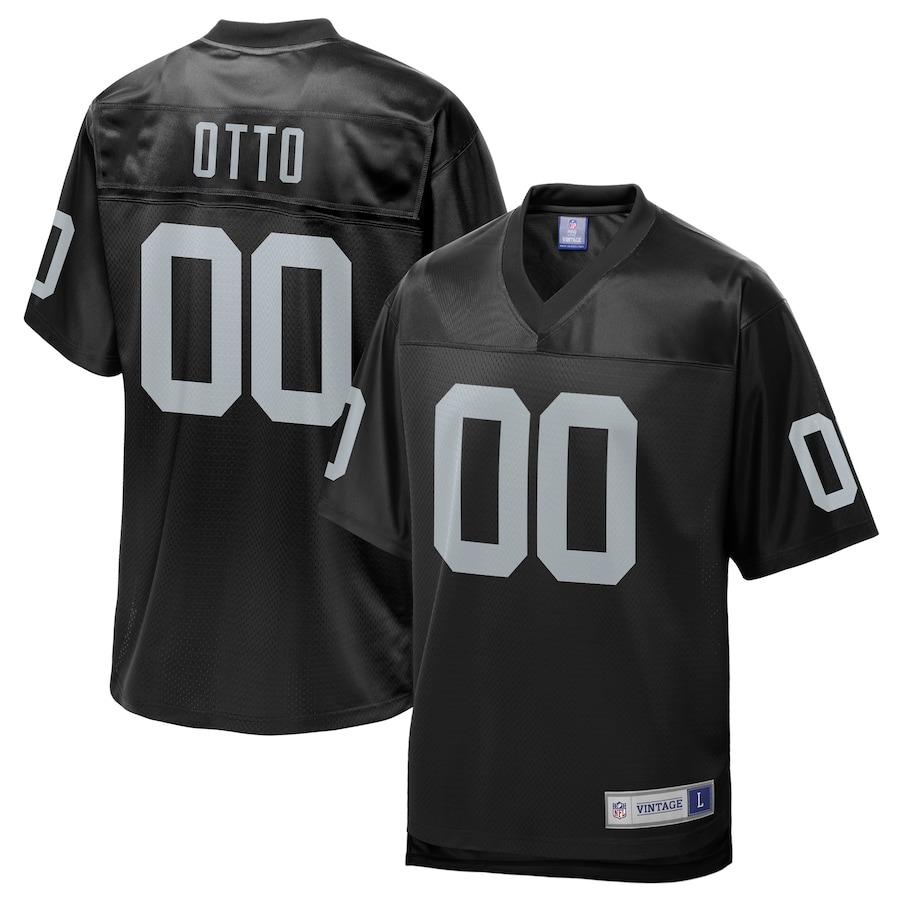 Men's Oakland Raiders Jim Otto NFL Pro Line Black Retired Player Replica Jersey - ujerseystore