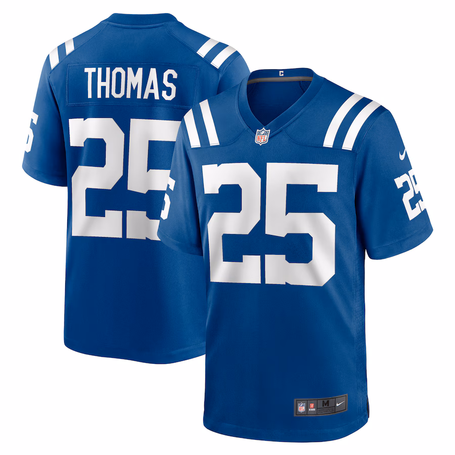 Men's Indianapolis Colts Rodney Thomas Nike Royal Player Game Jersey - ujerseystore