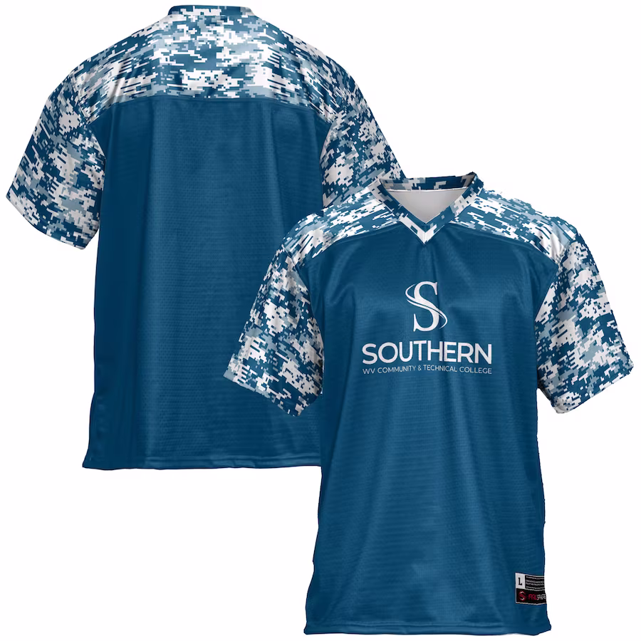 Southern West Virginia Community and Technical College GameDay Greats Football Jersey - Blue - ujerseystore